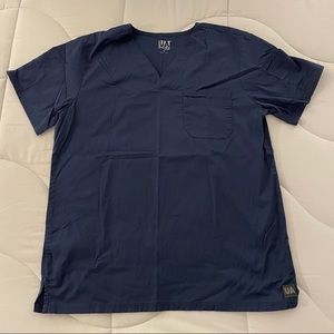 Uniform Advantage Navy Scrub Top Medium Unisex